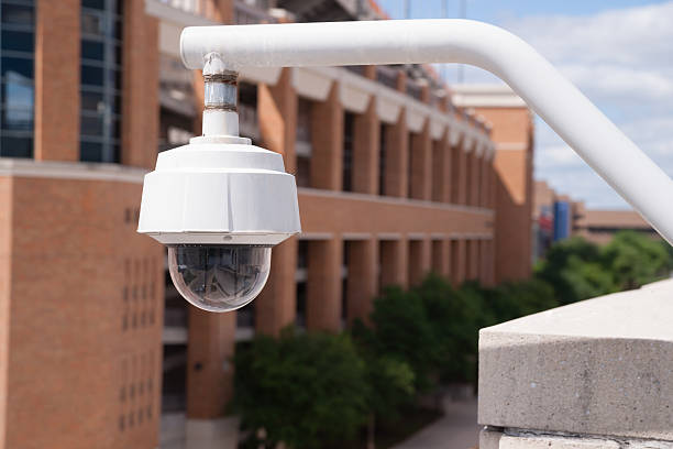 Security officers can keep an eye on things remotely from this camera